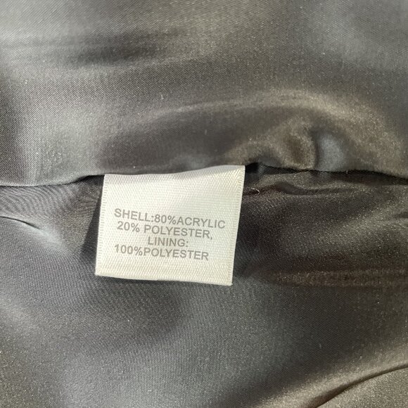 Halogen Tweed Pencil Skirt Classic Black White Knee Length Lined Size 8 - Picture 12 of 13